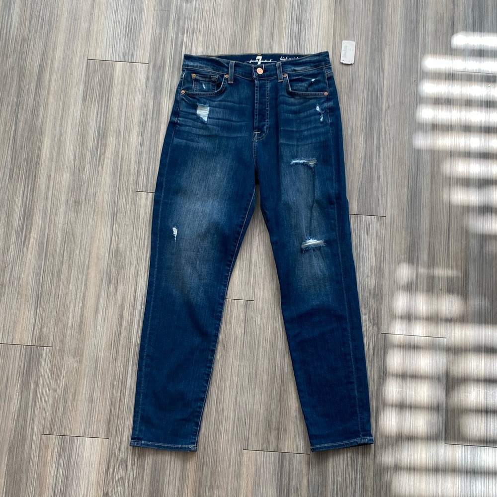 NWT 7 For All Mankind High Rise Josefina Straight Leg Jeans